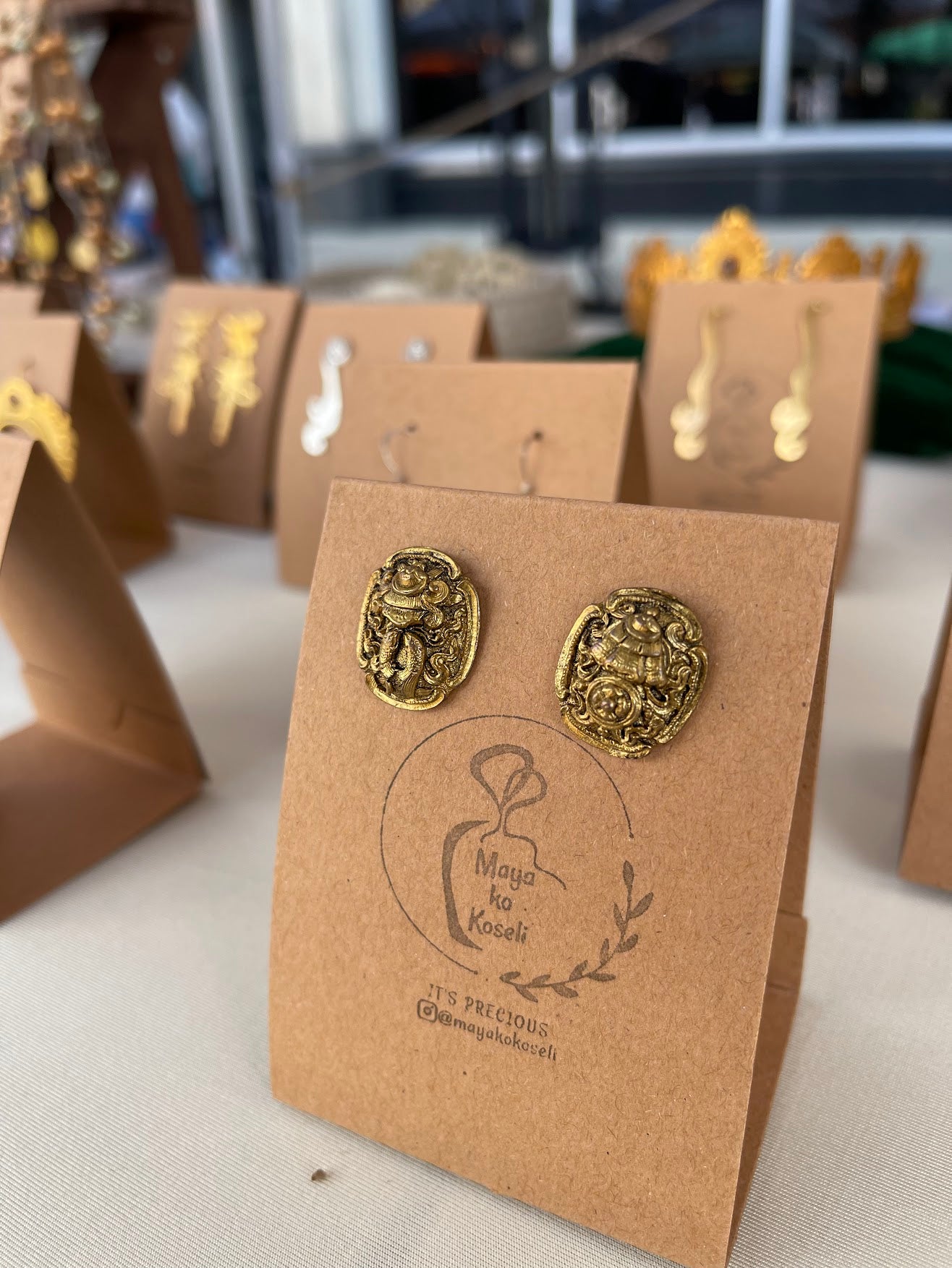 Astamangal Stud Earring