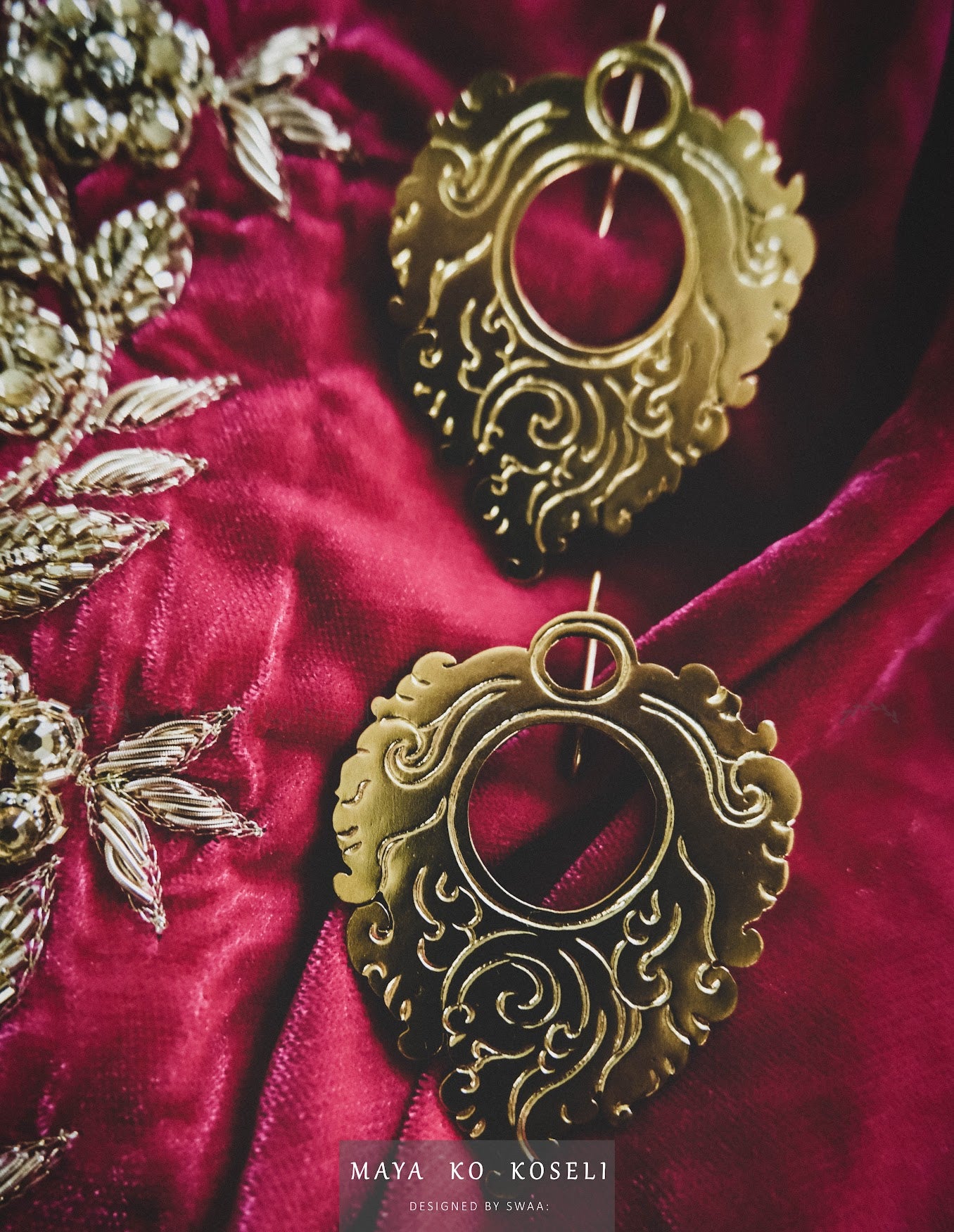 Festive design Earring (Leaf Shaped)