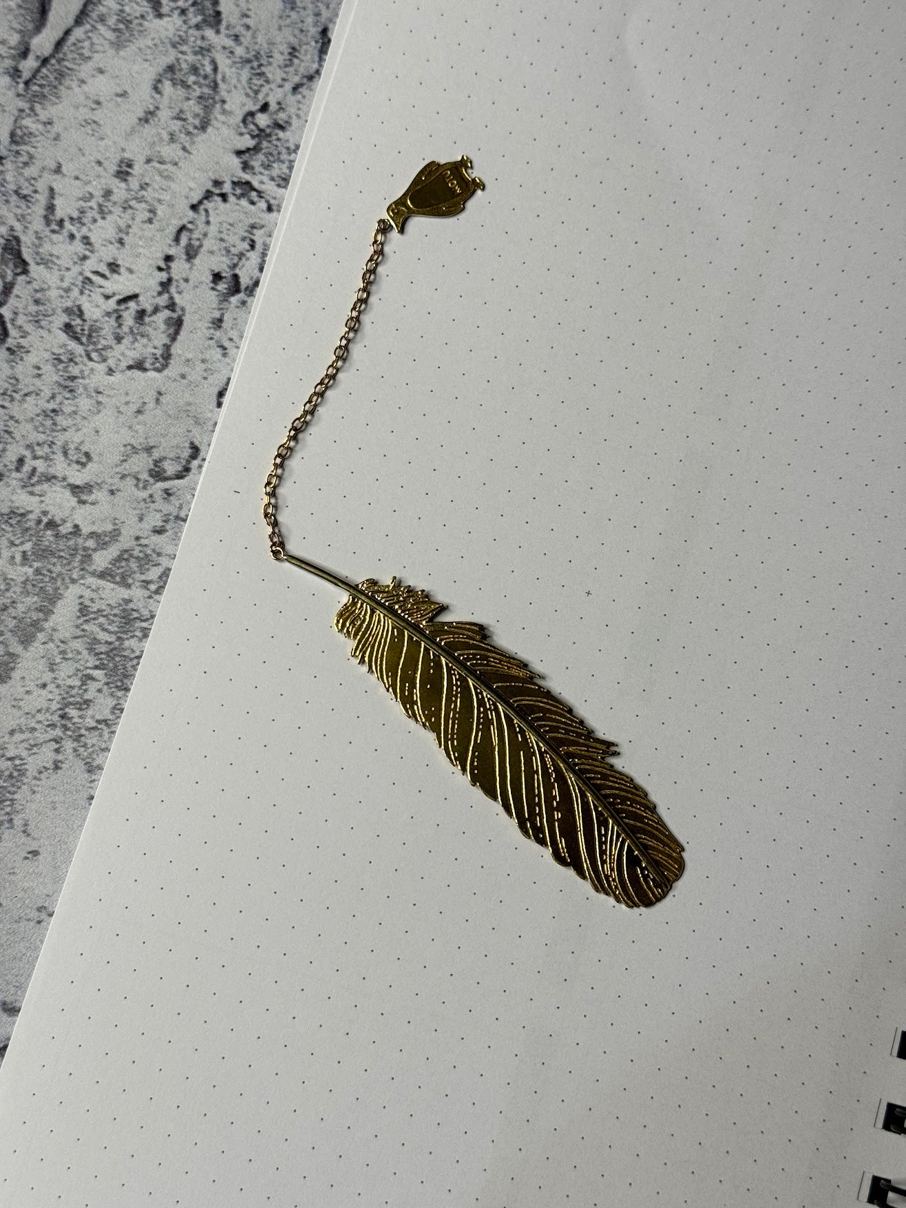 Feather charm Bookmark