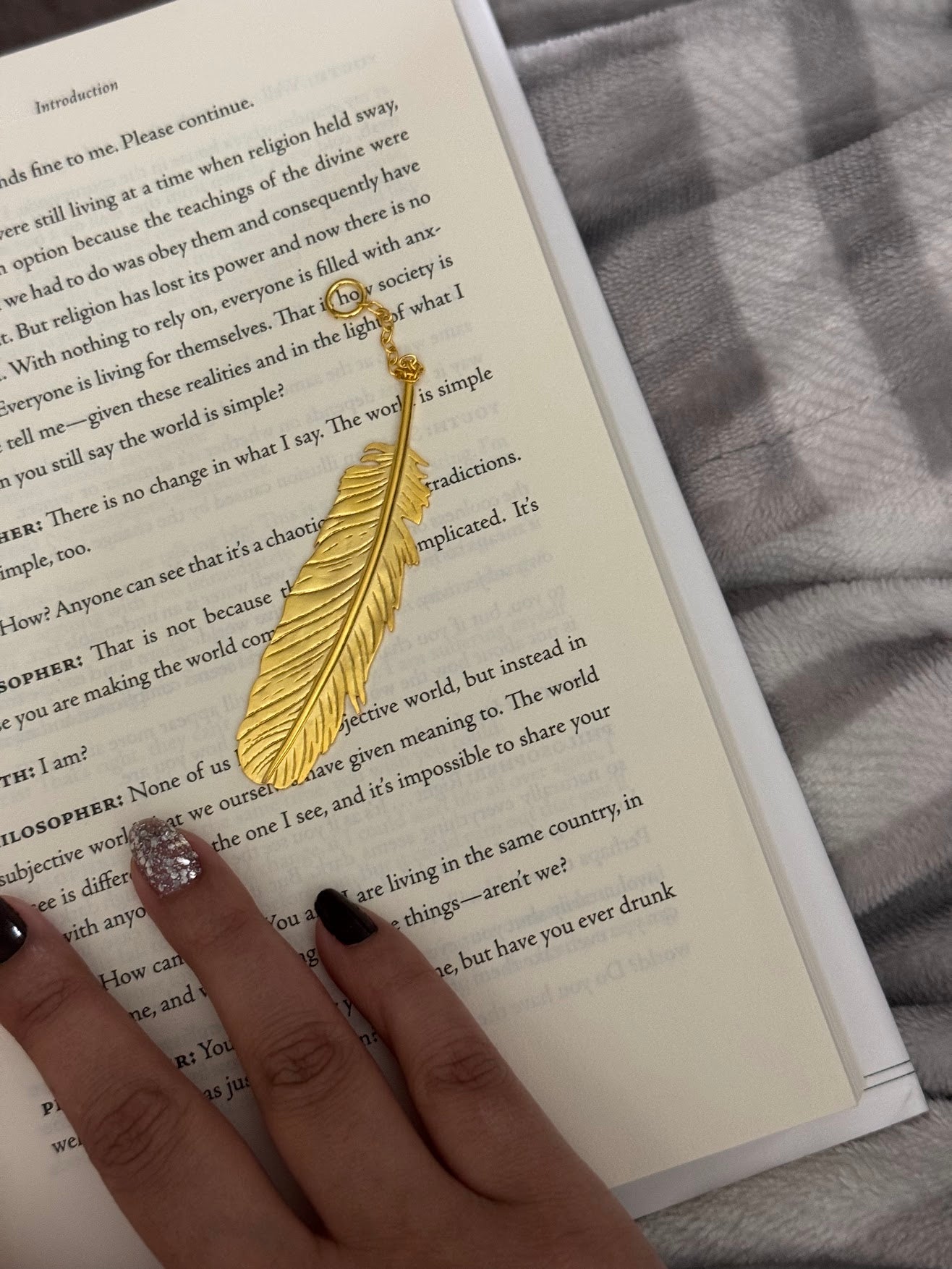 Feather charm Bookmark