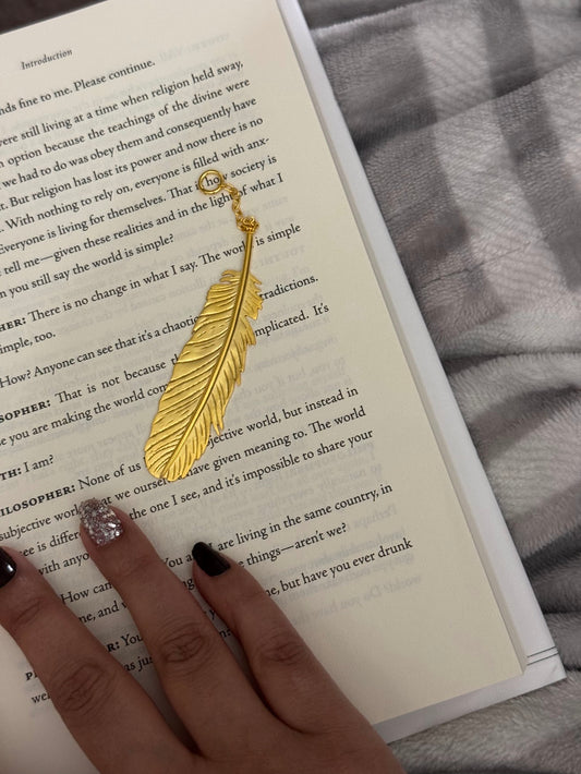 Feather charm Bookmark