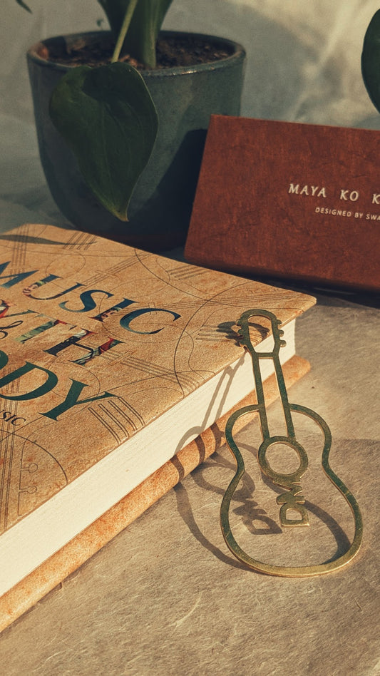 Personalized Guitar Bookmark