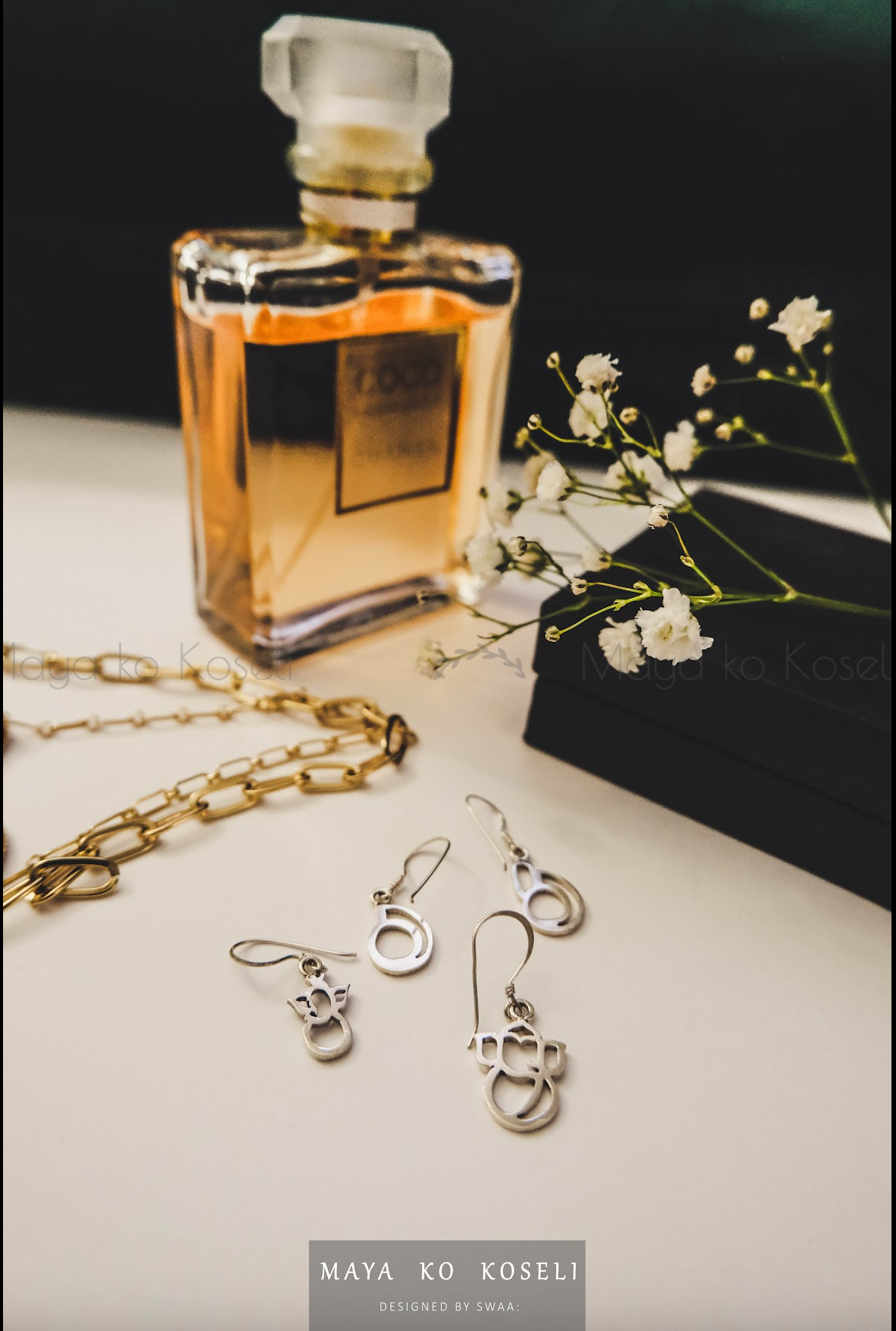 Ganesh Drop Earring silver