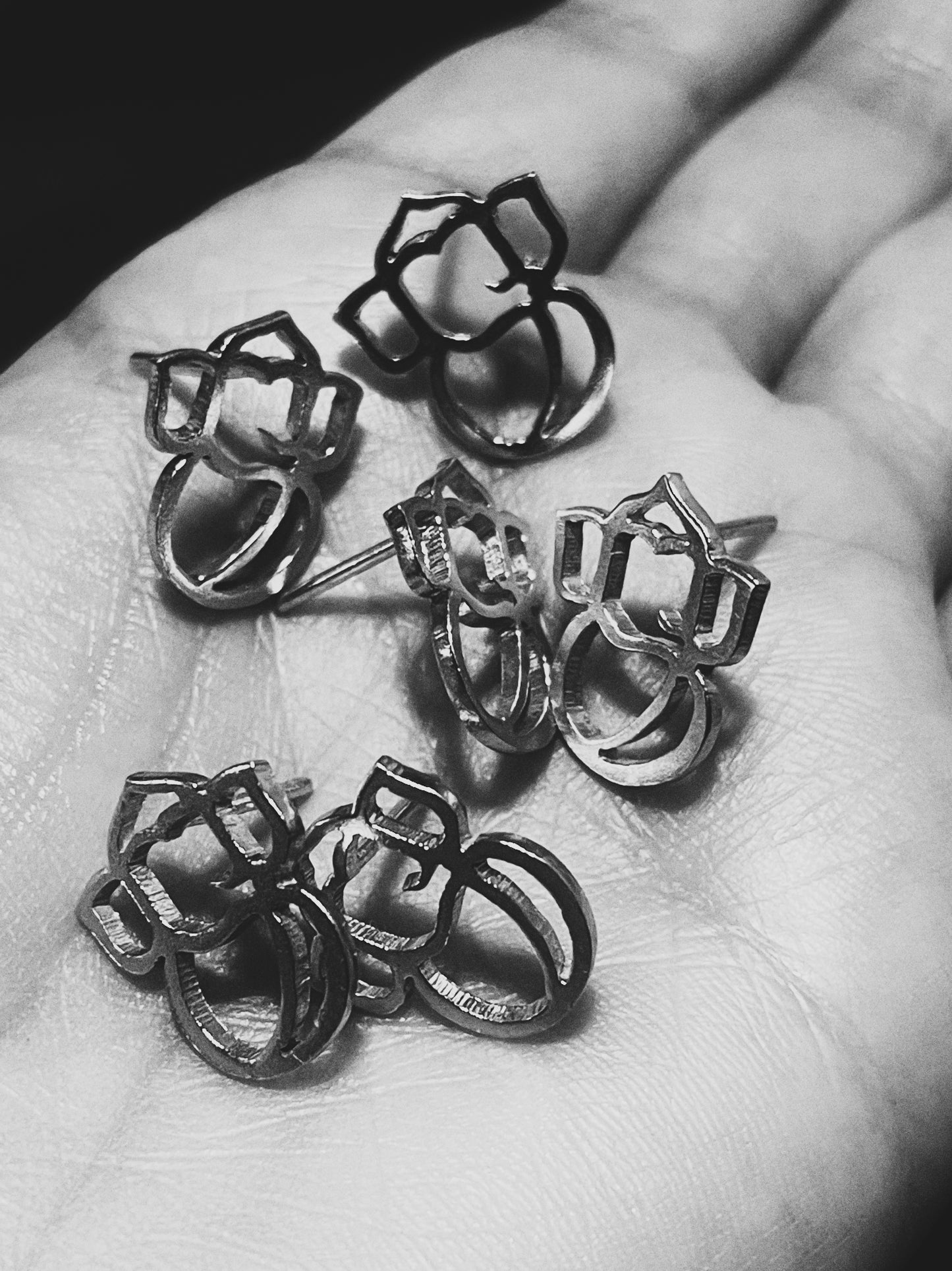 Ganesh Stud Earring silver