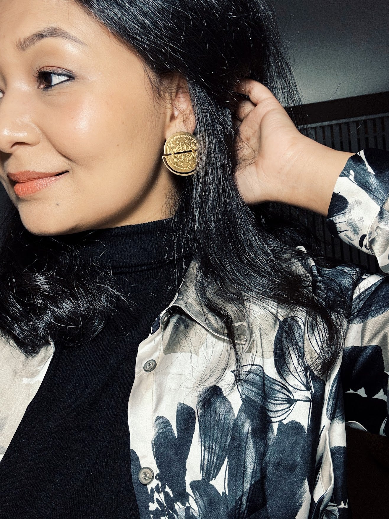 Mandala Stud Earring