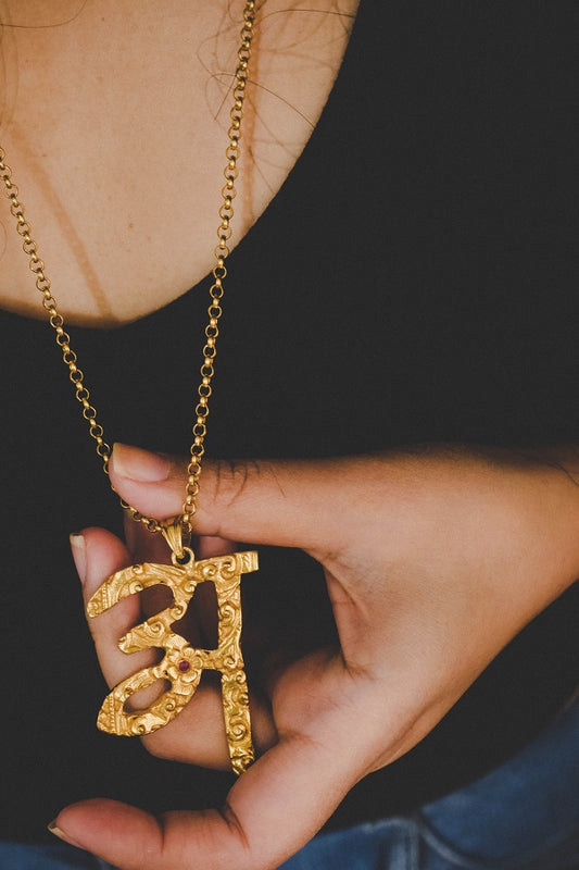 Personalized Alphabet Pendant Necklace