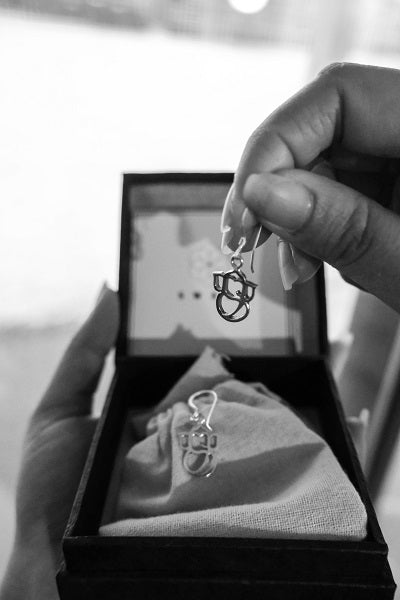 Ganesh Drop Earring silver